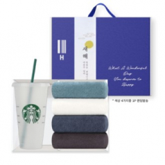 스타벅스 리유저블709ml 향균타올1P선물세트
