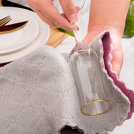 극세사 벨벳 양면 요술행주 16cm*27cm (벌크) #5