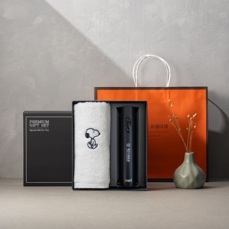 송월 프리미엄 선물 세트, 스누피 리버40 1P + 전동와인오프너 1P #4