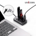 작은이미지: 유니콘 NH-400SW USB3.2 Gen1 4포트 USB허브 개별전원스위치 케이블 길이 1.2M #6