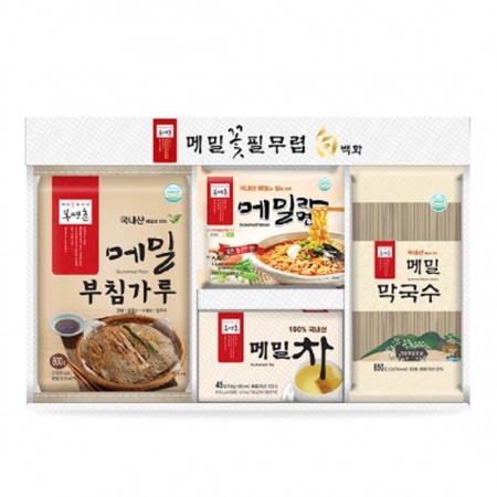 봉평촌 메밀선물세트 백화 3439g, 10+1 #3