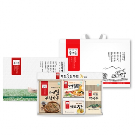 봉평촌 메밀선물세트 백화 3439g, 10+1 #2
