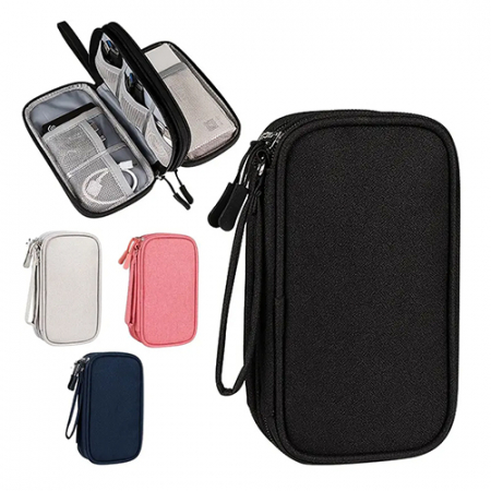 디지털 케이블 보관 더블 파우치 #2