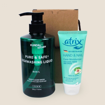 쿤달 바질향 주방세제 500ml+아트릭스 핸드크림 #2