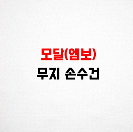 어린이 가제 손수건 모달 무지화이트 HA