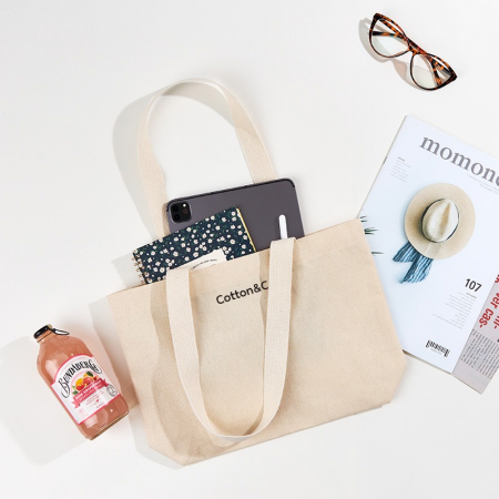 코튼앤코 커스텀 가로형 에코백 28x20x8  // 국내 제작형 #2