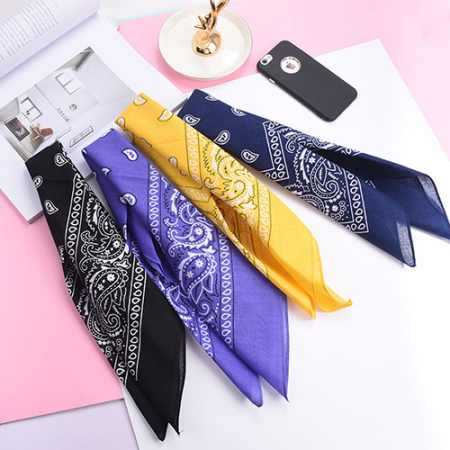 페이즐리 손수건 54x54 반다나 머플러 헤어밴드 스카프 // 인쇄제작가능 #4