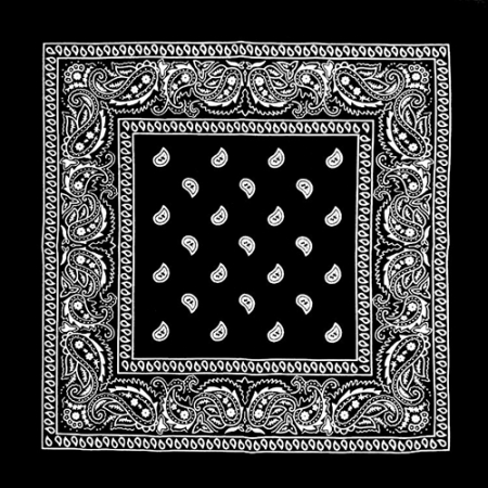 페이즐리 손수건 54x54 반다나 머플러 헤어밴드 스카프 // 인쇄제작가능 #8