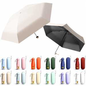 초경량 원형 캡슐양우산 6K, 암막우산 양산 우양산 // 인쇄제작가능