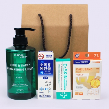쿤달 주방세제 500ml + 대일밴드 + 연고 + 스프레이에탄올 #2