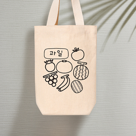 코튼앤코 커스텀 세로형 자석 에코백 23x30x8 // 국내 제작형 #4