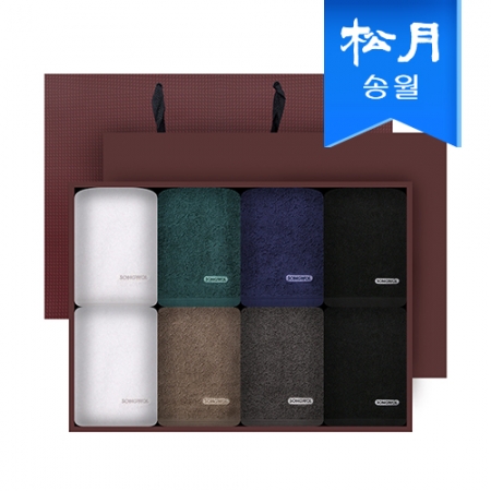 [송월타월] 포인트 200g 8매 세면타올 선물세트 쇼핑백 #2
