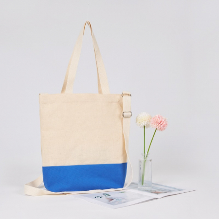 코튼앤코 커스텀 투톤 크로스 에코백 36x36x10  // 국내 제작형 #4