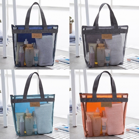 메쉬비치백 목욕가방 목욕바구니 여행가방 수영가방 // 인쇄제작가능 #2
