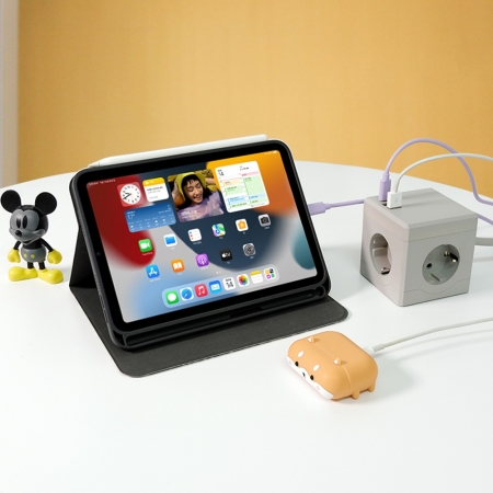 에코너 MT02 전선형 1.8M 큐브 멀티탭 4000W 고용량 3구, C타입포트, USB포트 #6