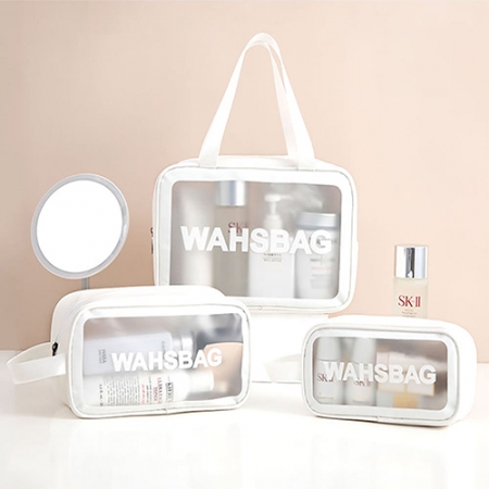 방수워시백(소)13*20*7 / 인쇄제작가능 / 세면파우치 휴대용파우치 방수세면백 #6