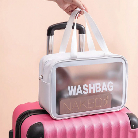 방수워시백(중)14.5*24.5*9.5 / 인쇄제작가능 / 세면파우치 휴대용파우치 방수세면백 #9