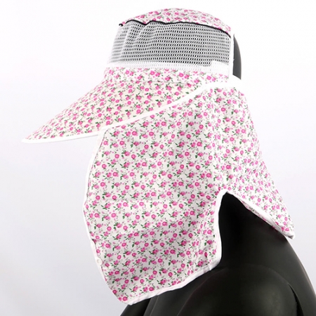 꽃무늬 자외선차단 농사모자 // 인쇄제작가능 #5