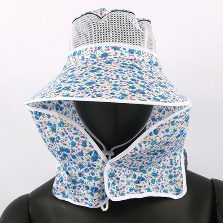 꽃무늬 자외선차단 농사모자 // 인쇄제작가능 #6