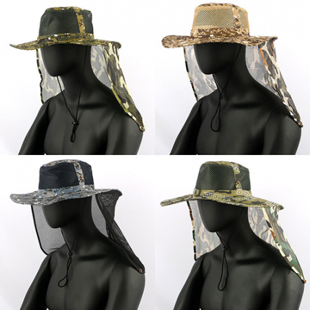 자외선차단 정글모자, 넥커버형 사파리모자 낚시모자 등산모자 #3