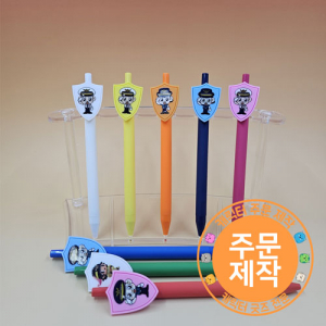 pv쉴드캐릭터 파스텔러버볼펜 // 풀칼라인쇄