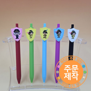 pv쉴드캐릭터 트라이앵글볼펜 // 풀칼라인쇄