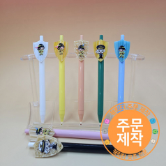 자개쉴드캐릭터 파스텔볼펜 // 풀칼라인쇄