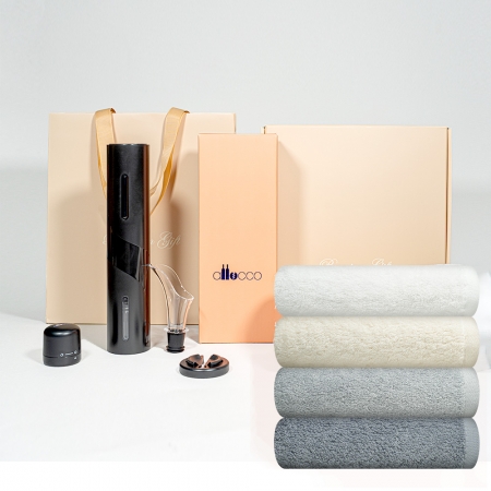 알로꼬 타올 170g 프리미엄 수건+4in1 베이직 전동와인오프너 선물세트 #3