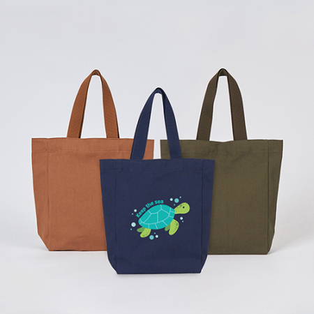 코튼앤코 커스텀 옆폭형 컬러 에코백 23x30x8, 옆폭8 // 국내 제작형 #4