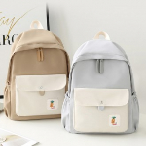 B153 스마일 파인백팩 학생 학원 배낭 가방 인쇄 주문제작 행사 답례품