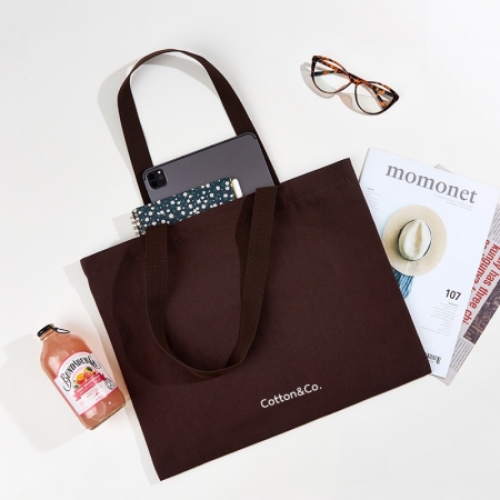 코튼앤코 커스텀 가로형 컬러 에코백 43x35 // 국내 제작형 #2