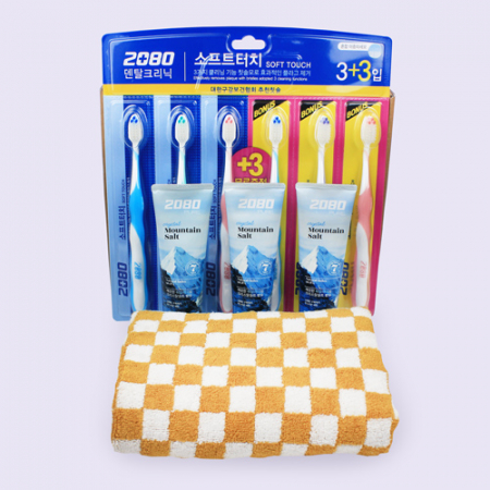 애경 칫솔 3 + 3 핑크솔트치약 체스타올 #2