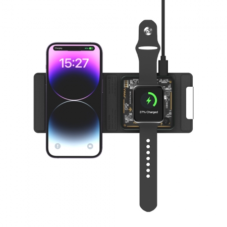 머레이 초슬림 폴딩 지갑형 3in1 무선충전기 갤럭시워치 애플워치 모두 호환 충전기 #5