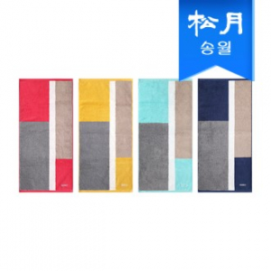 [송월타올] 컬러웨이 코마사 180g 선염 세면타올 1매 기념수건 답례품