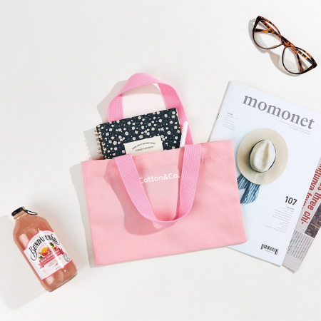 코튼앤코 커스텀 가로형 컬러 자석 에코백 28x20 // 국내 제작형 #2