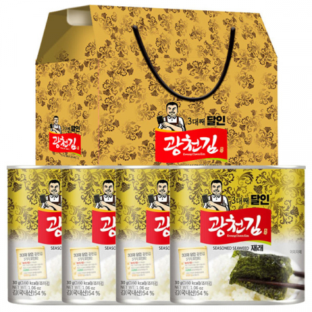 광천 김세트 김 선물(4캔) 김 명절 선물세트 #2