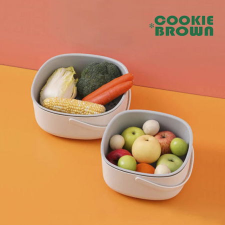 쿠키브라운 핸들 채반 볼 2P #4