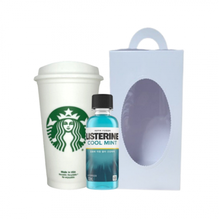 스타벅스 리유저블 그란데컵 가글 1P 화이트 손잡이 선물세트 #2