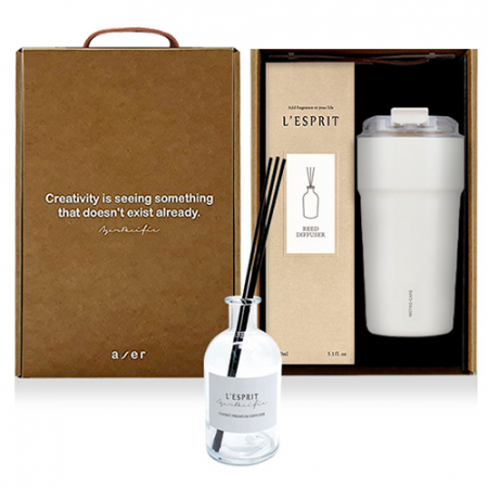 레스쁘리 고급 락앤락 세트 M, 메트로카페세라믹텀블러+디퓨저150ml #2