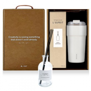 레스쁘리 고급 락앤락 세트 M, 메트로카페세라믹텀블러+디퓨저150ml