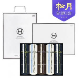 [송월타올] 카운테스마라 체크40 200g 5P 타올세트