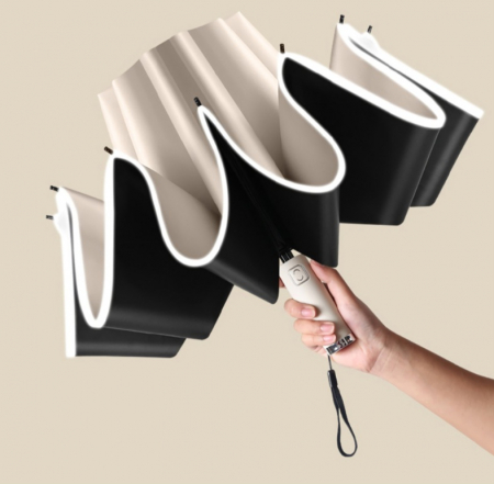 꺼꾸로 우산 3단 자동우산  암막 양우산 #2