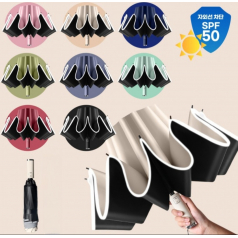 꺼꾸로 우산 3단 자동우산  암막 양우산