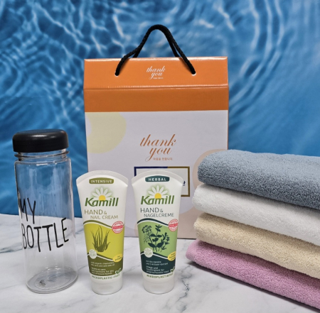 독일 카밀 핸드크림 로션+ 송월타올 수건+ 보틀( 송월 타월, 답례품