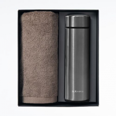 더카인드 프리미엄 송월 뉴 컬러 무지40 1P + 스마트온도텀블러 500ml 1P 선물세트 #5