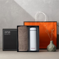 더카인드 프리미엄 송월 뉴 컬러 무지40 1P + 스마트온도텀블러 500ml 1P 선물세트