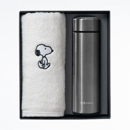 더카인드 프리미엄 송월 스누피 리버40 1P + 스마트온도텀블러 500ml 1P 세트 #5