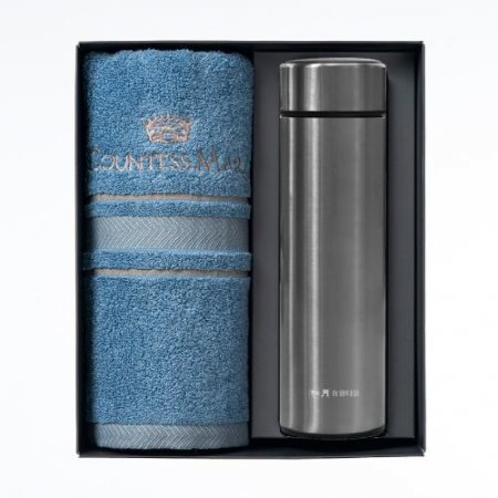 더카인드 프리미엄 송월 카운테스마라 센치40 1P + 스마트온도텀블러 500ml 1P 선물세트 #5