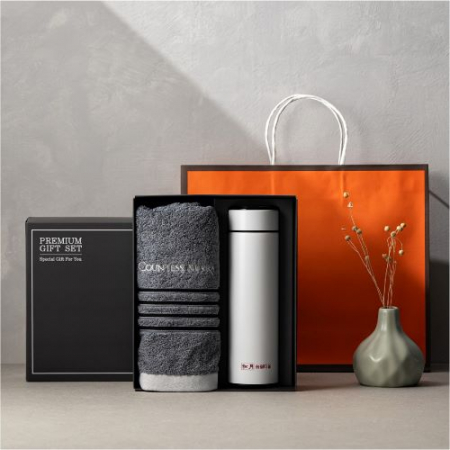 더카인드 프리미엄 송월 카운테스마라 포라인40 1P + 스마트온도텀블러 500ml 1P 선물세트 #3
