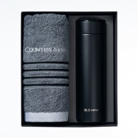 더카인드 프리미엄 송월 카운테스마라 포라인40 1P + 스마트온도텀블러 500ml 1P 선물세트 #4